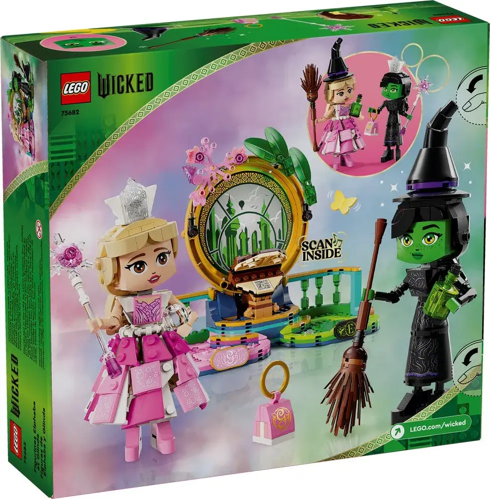 LEGO Wicked 75682 Elphaba & Glinda Figures box back