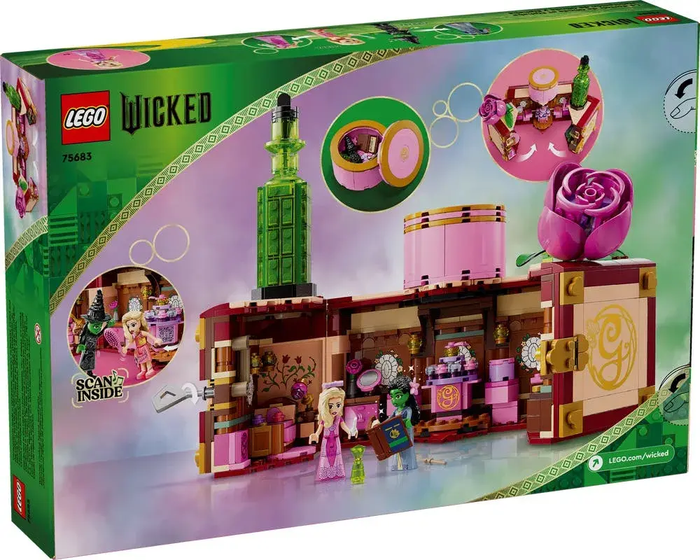 LEGO Wicked 75683 Glinda & Elphaba's Dormitory box back