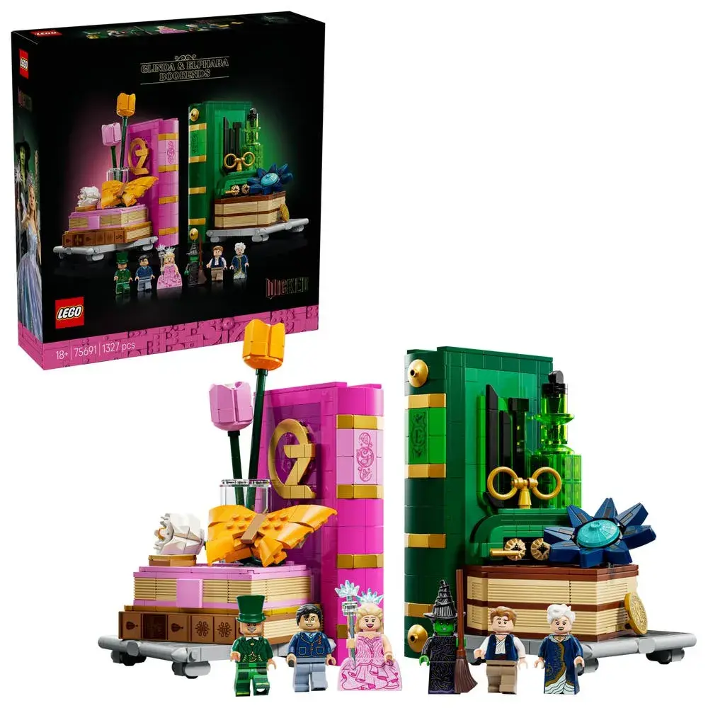 LEGO Wicked 75691 Glinda & Elphaba Bookends box front
