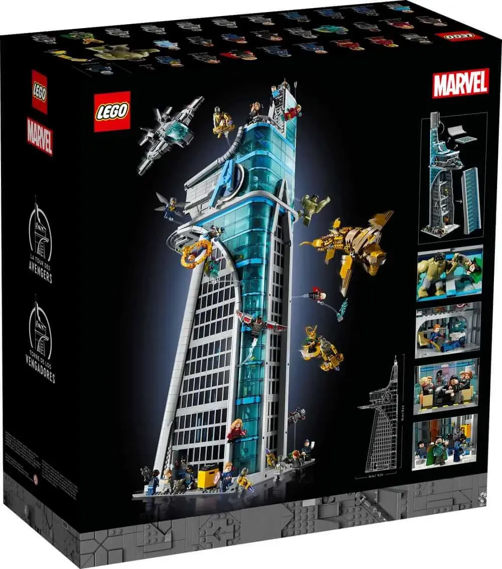 LEGO Marvel 76269 Avengers Tower box back