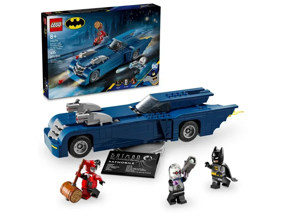 LEGO DC 76274 Batman with the Batmobile vs. Harley Quinn and Mr. Freeze box front