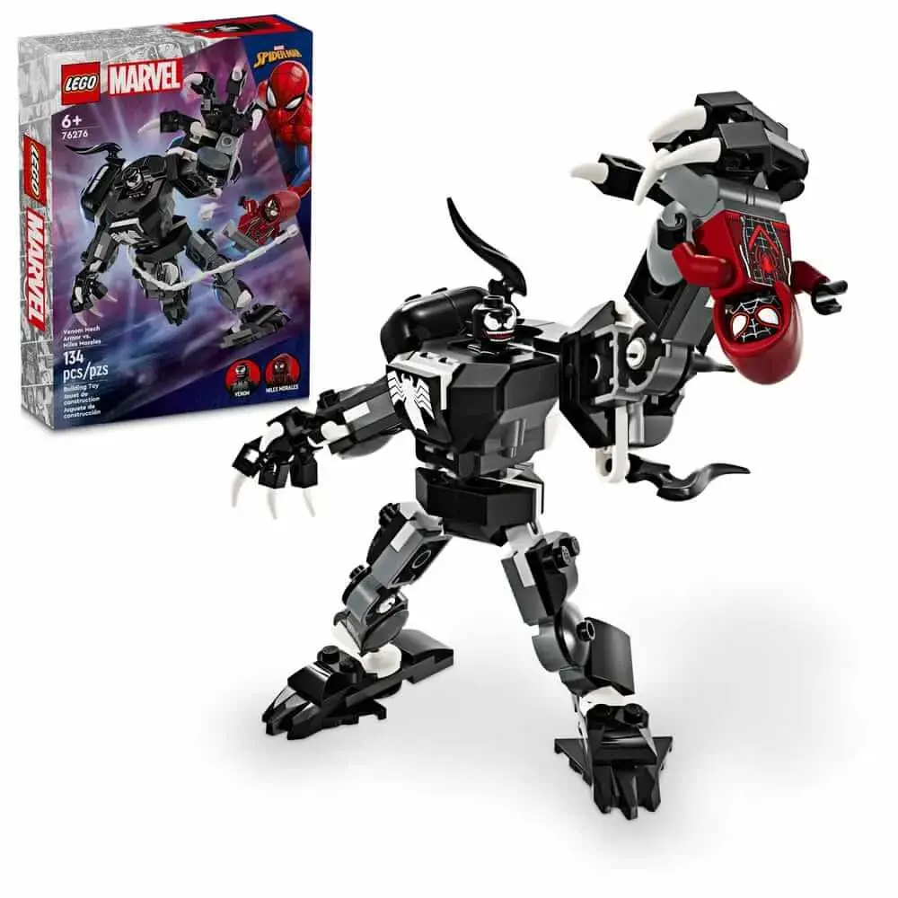 LEGO Marvel 76276 Venom Mech Armor vs. Miles Morales box front