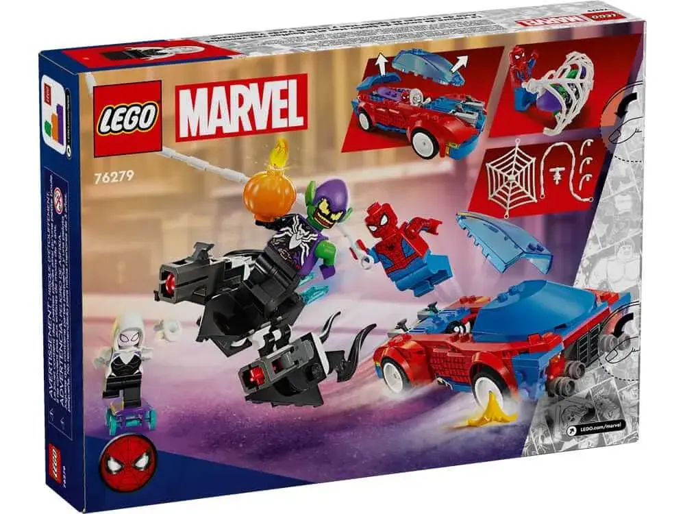 LEGO Marvel 76279 Spider-Man Race Car & Venom Green Goblin box back