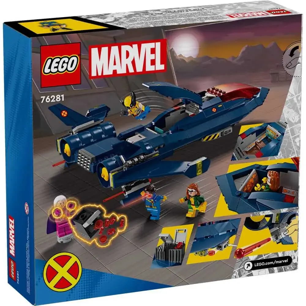 LEGO Marvel 76281 X-Men X-Jet box back