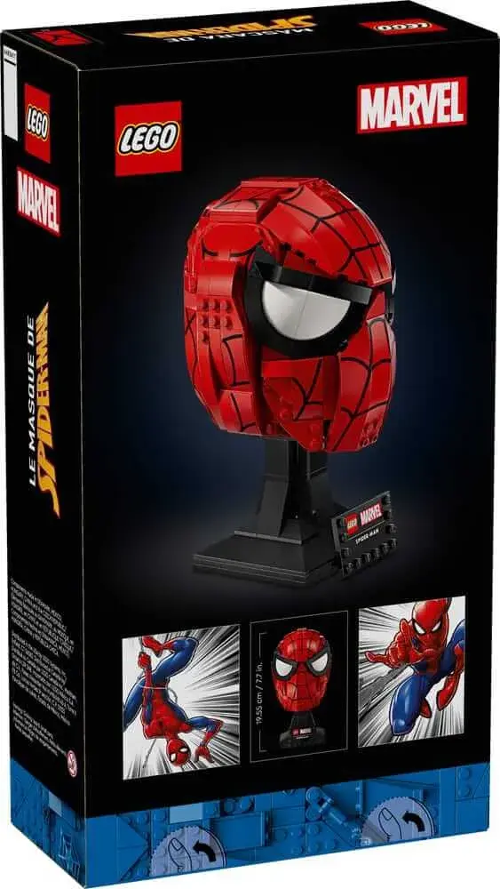 LEGO Marvel 76285 Spider-Man's Mask box back