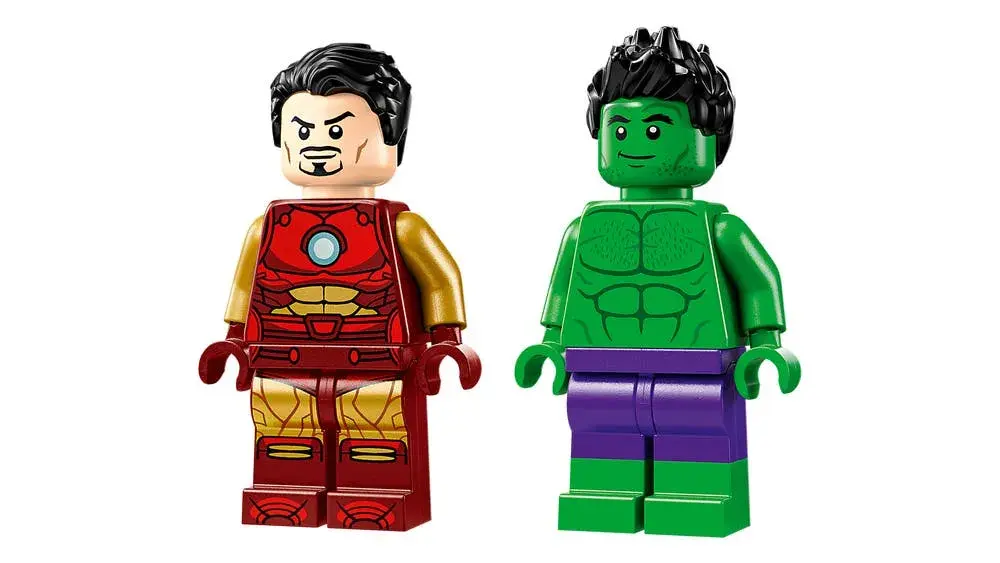 LEGO Marvel 76287 Iron Man with Bike and The Hulk details
