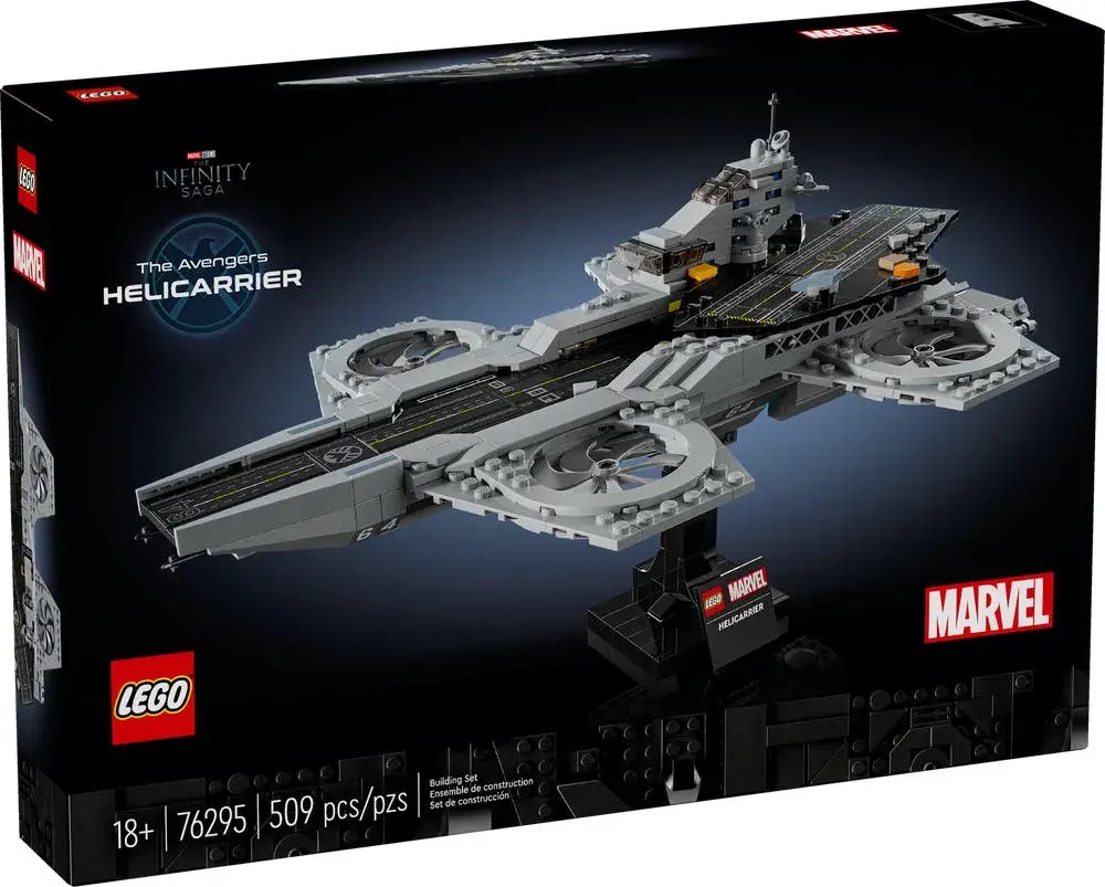 LEGO Marvel 76295 The Avengers Helicarrier box front