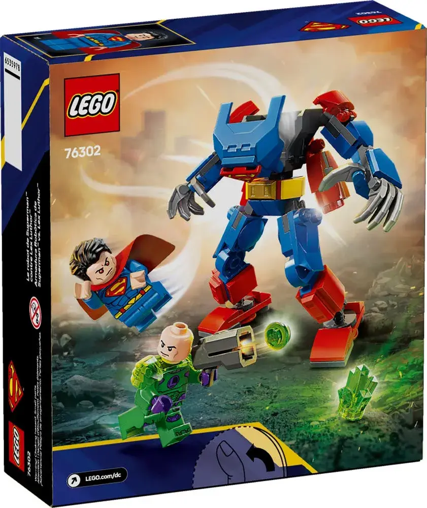 LEGO DC 76302 Superman Mech vs. Lex Luthor box back