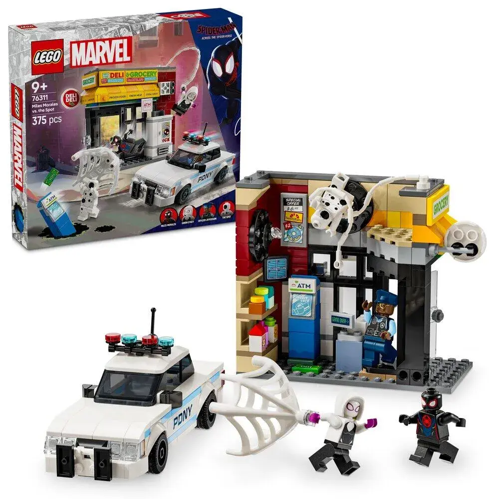 LEGO Marvel 76311 Spider-Verse: Miles Morales vs. The Spot box front