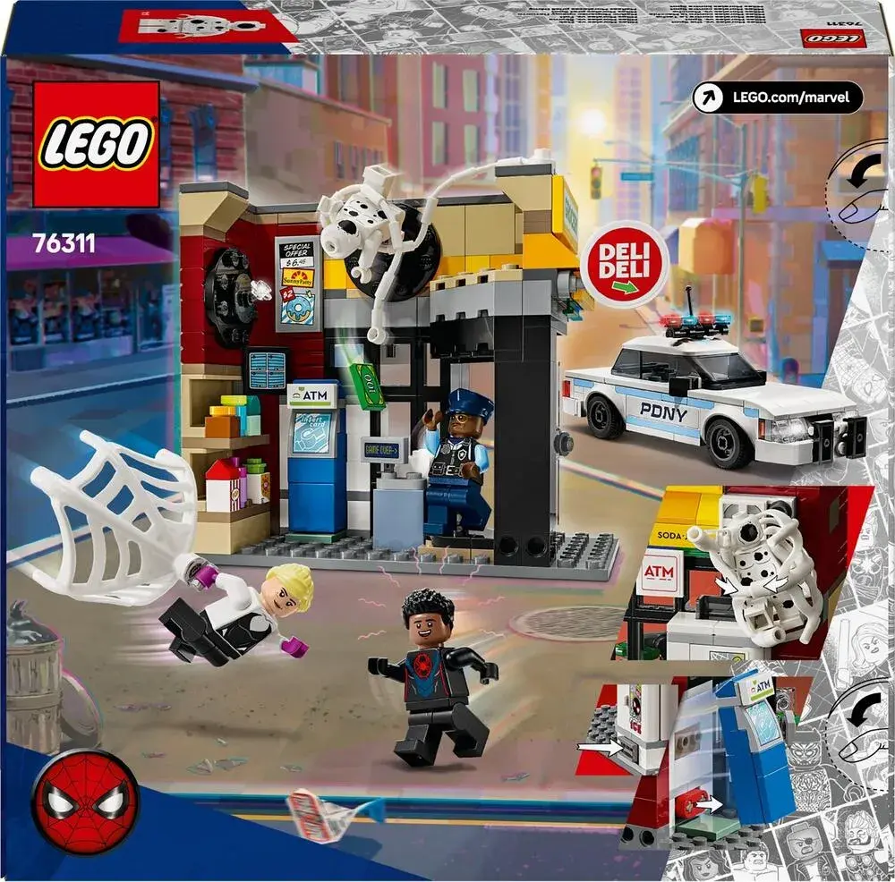 LEGO Marvel 76311 Spider-Verse: Miles Morales vs. The Spot box back