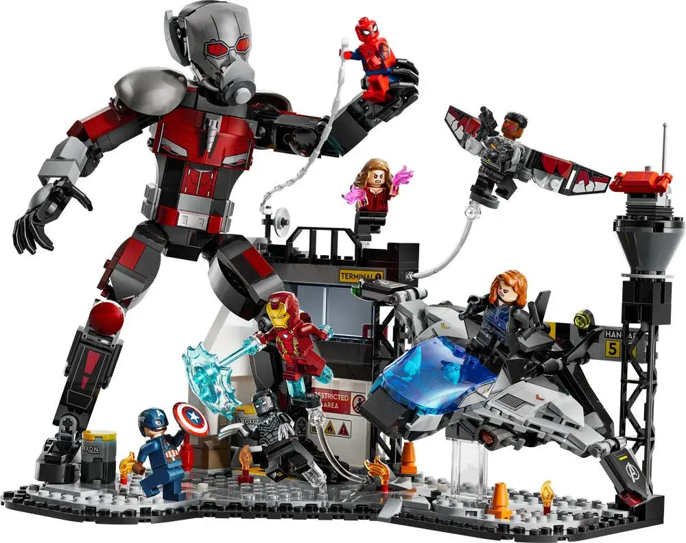 LEGO Marvel 76314 Captain America: Civil War Action Battle