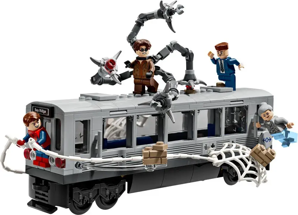 LEGO Marvel 76321 Spider-Man vs. Doc Ock Subway Train Scene