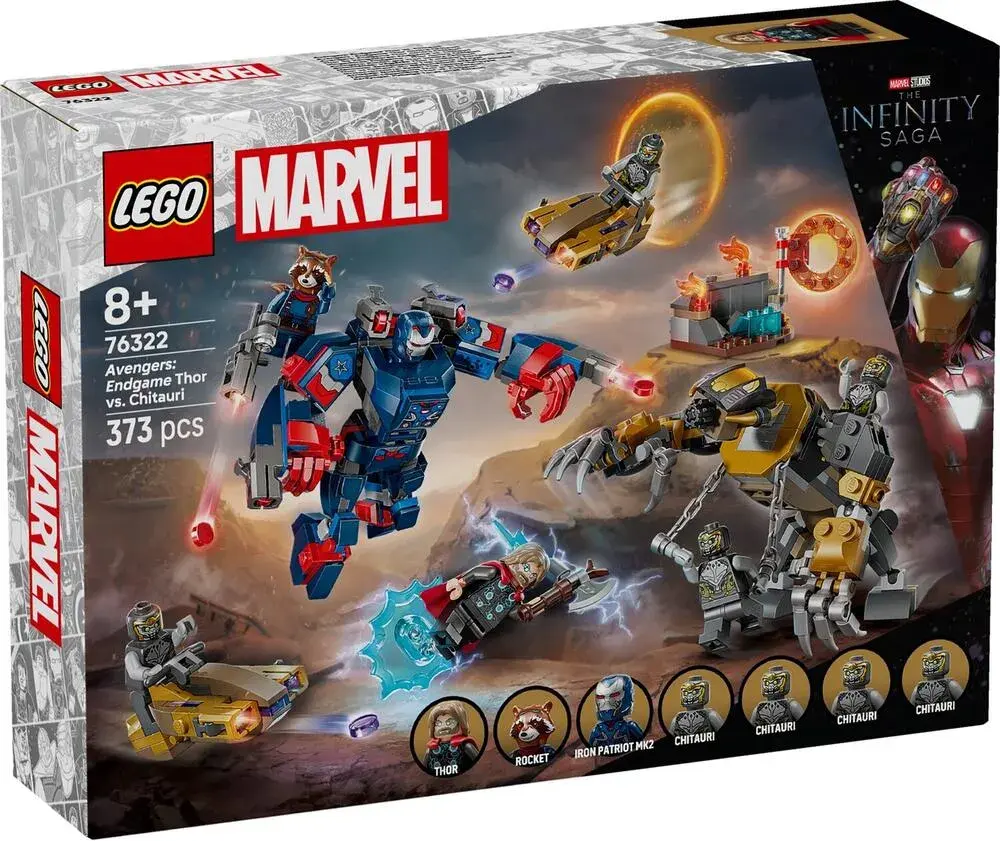 LEGO Marvel 76322 Avengers: Endgame Thor vs. Chitauri box front