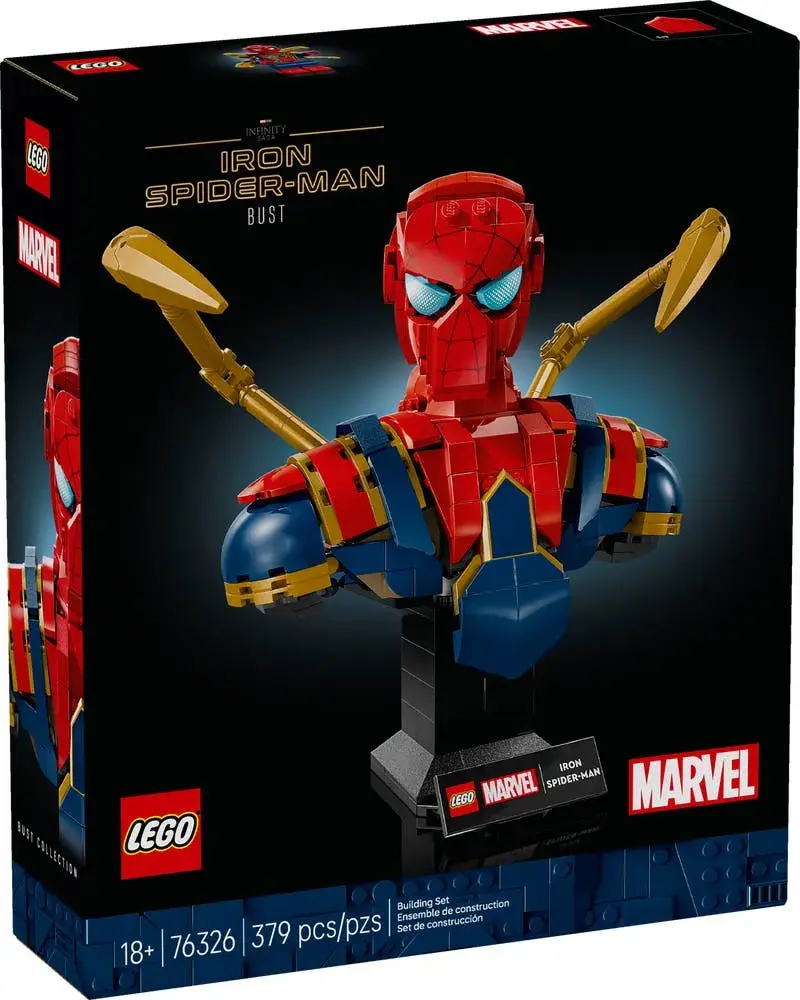LEGO Marvel 76326 Iron Spider-Man Bust box front