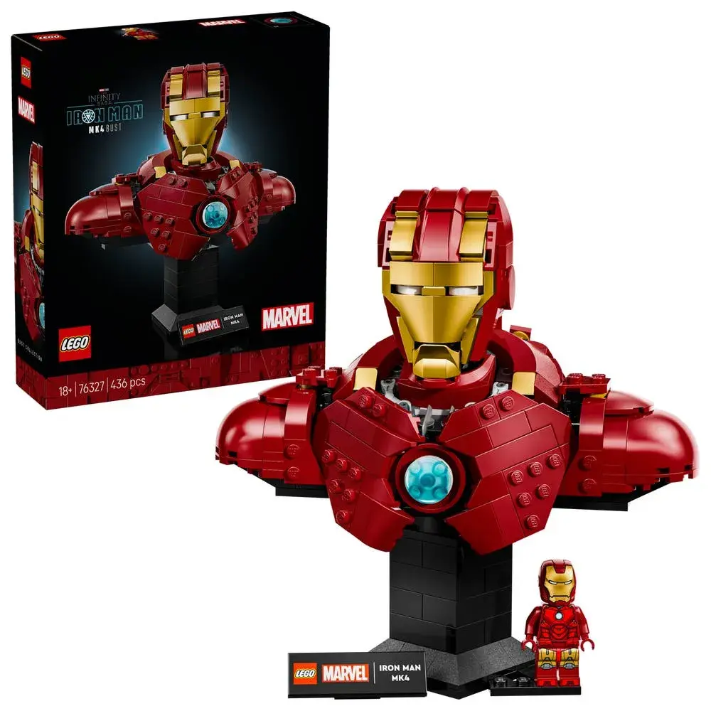 LEGO Marvel 76327 Iron Man MK4 Bust box front