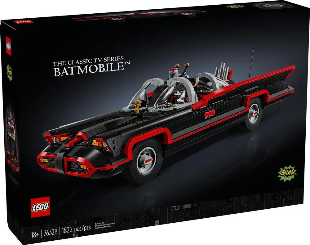 LEGO DC 76328 Batman: The Classic TV Series Batmobile box front