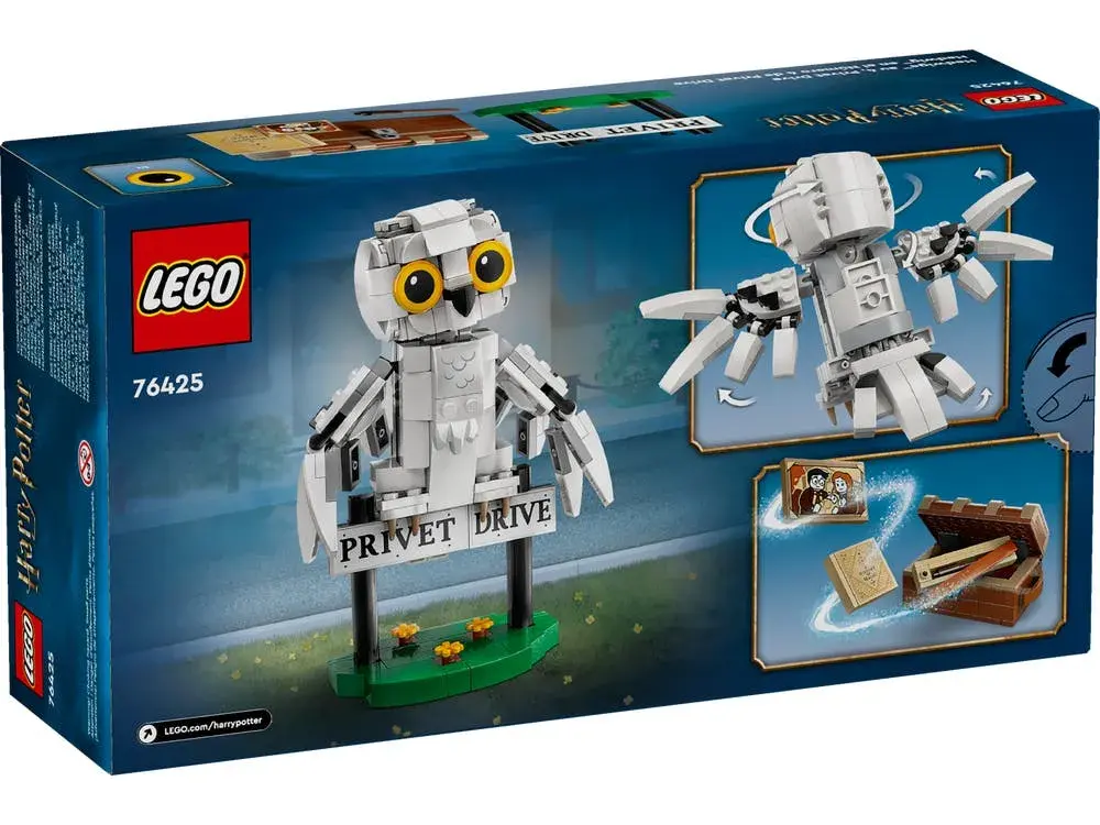 LEGO Harry Potter 76425 Hedwig at 4 Privet Drive box back