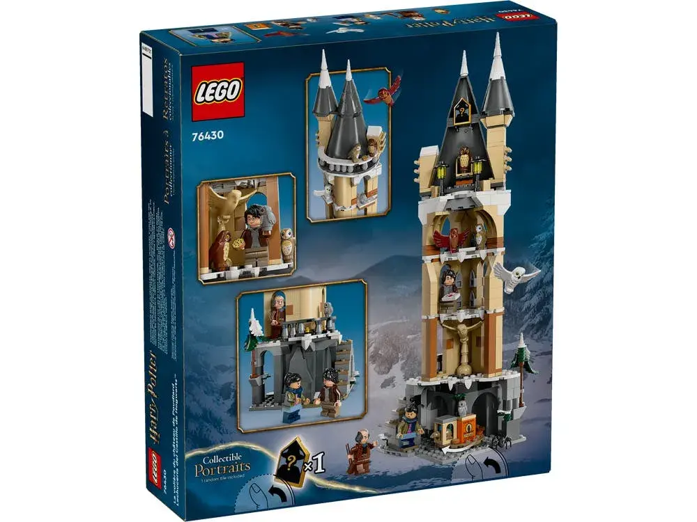 LEGO Harry Potter 76430 Hogwarts Castle Owlery box back