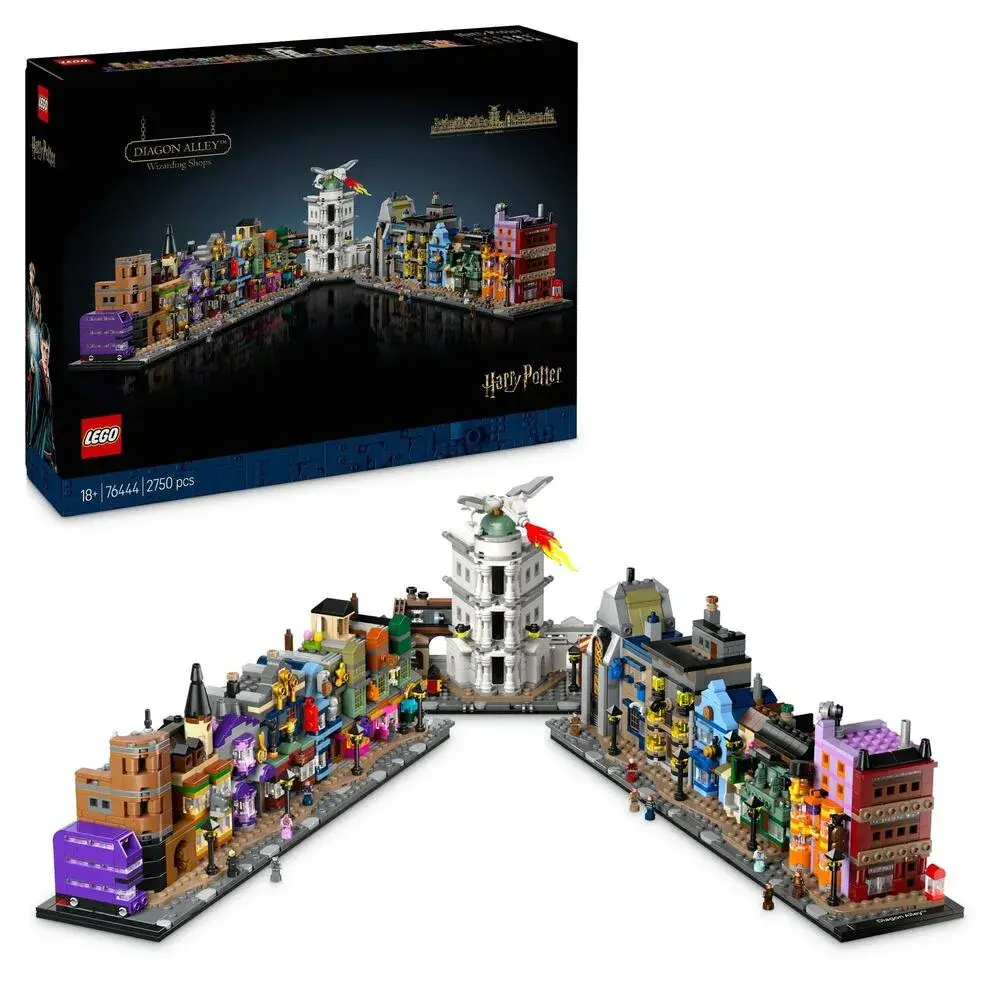 LEGO Harry Potter 76444 Diagon Alley Wizarding Shops box front