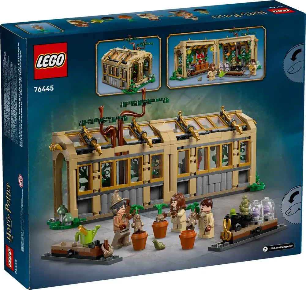 LEGO Harry Potter 76445 Hogwarts Castle: Herbology Class box back