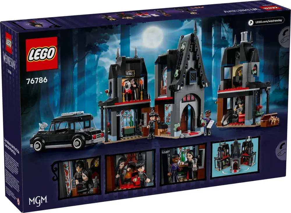LEGO Wednesday 76786 Morticia's Cottage box back