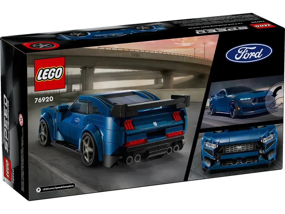 LEGO Speed Champions 76920 Ford Mustang Dark Horse Sports Car box back