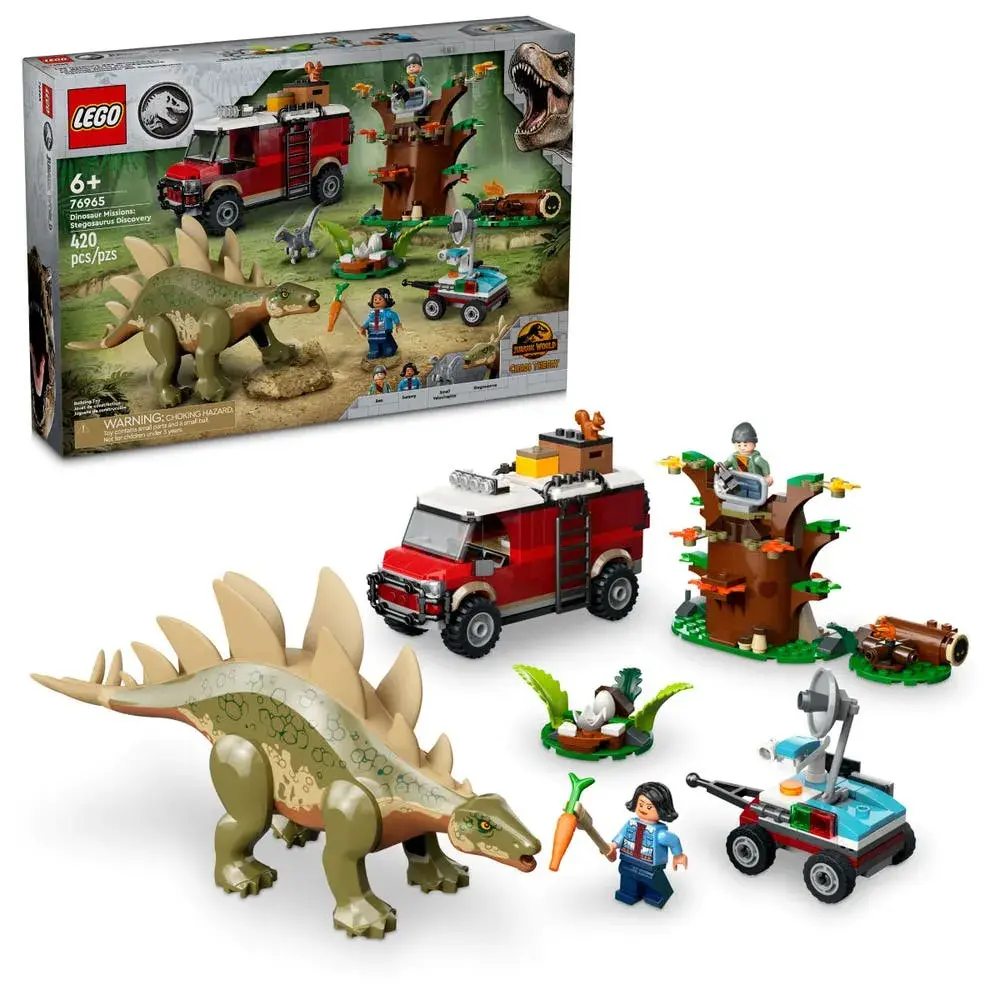 LEGO Jurassic World 76965 Dinosaur Missions: Stegosaurus Discovery box front