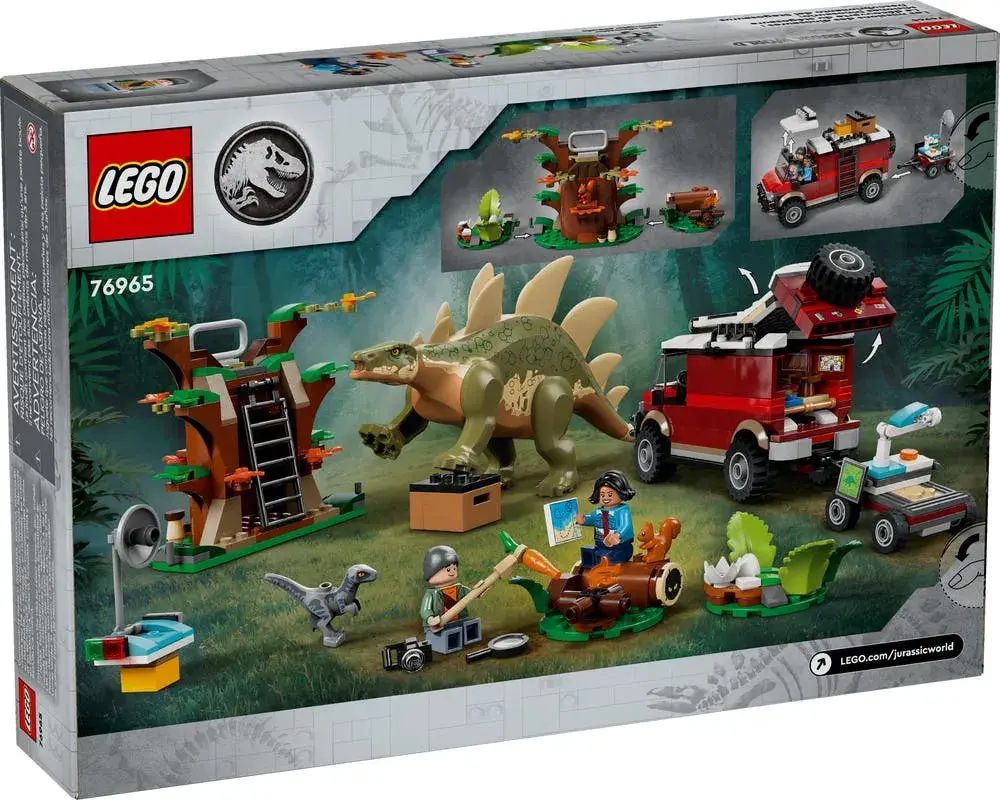 LEGO Jurassic World 76965 Dinosaur Missions: Stegosaurus Discovery box back