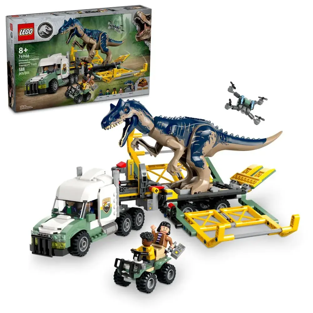 LEGO Jurassic World 76966 Dinosaur Missions: Allosaurus Transport Truck box front