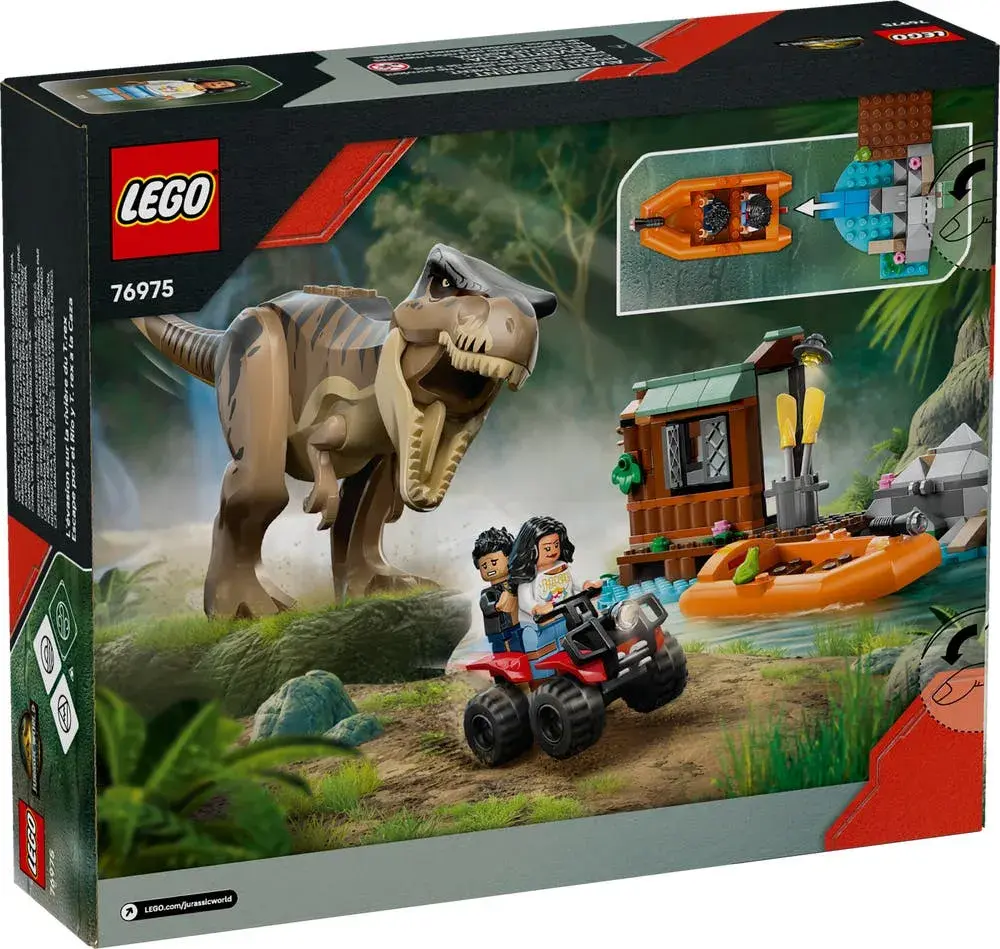LEGO Jurassic World 76975 T. rex River Escape box back