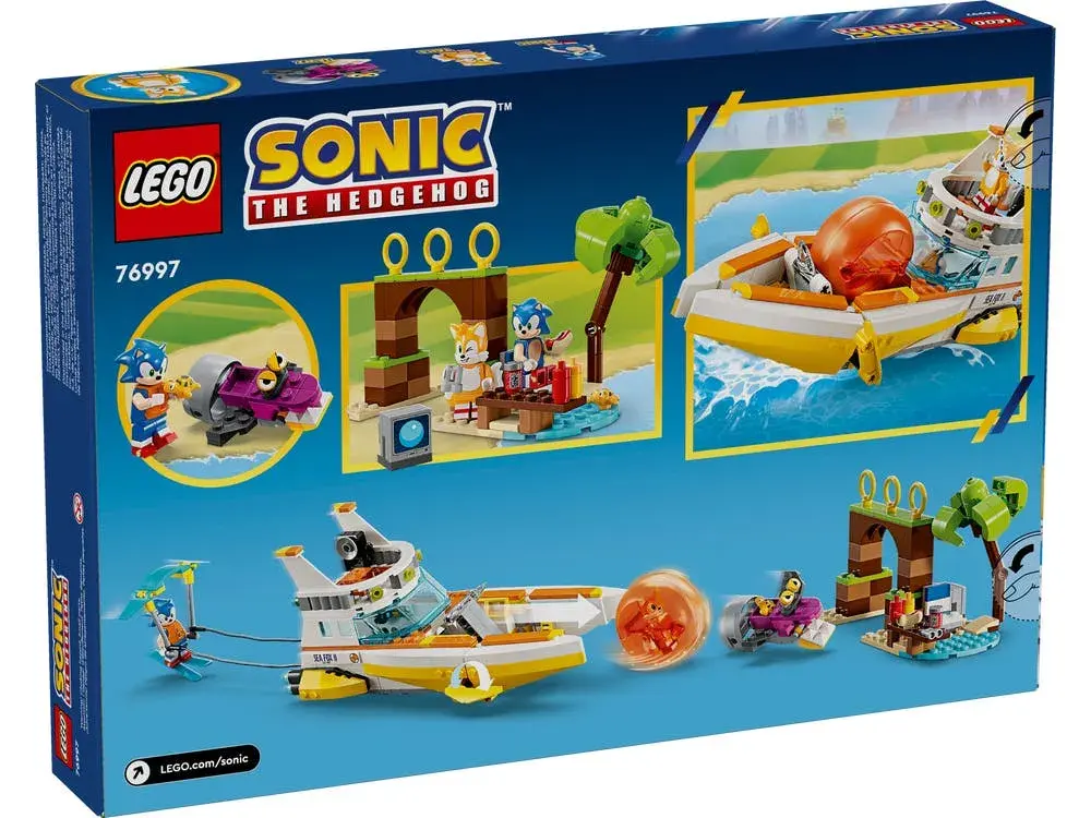 LEGO Sonic the Hedgehog 76997 Tails' Adventure Boat box back