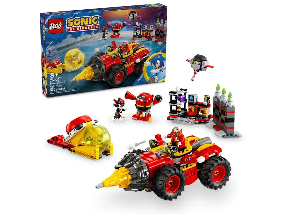 LEGO Sonic the Hedgehog 76999 Super Sonic vs. Egg Drillster box front