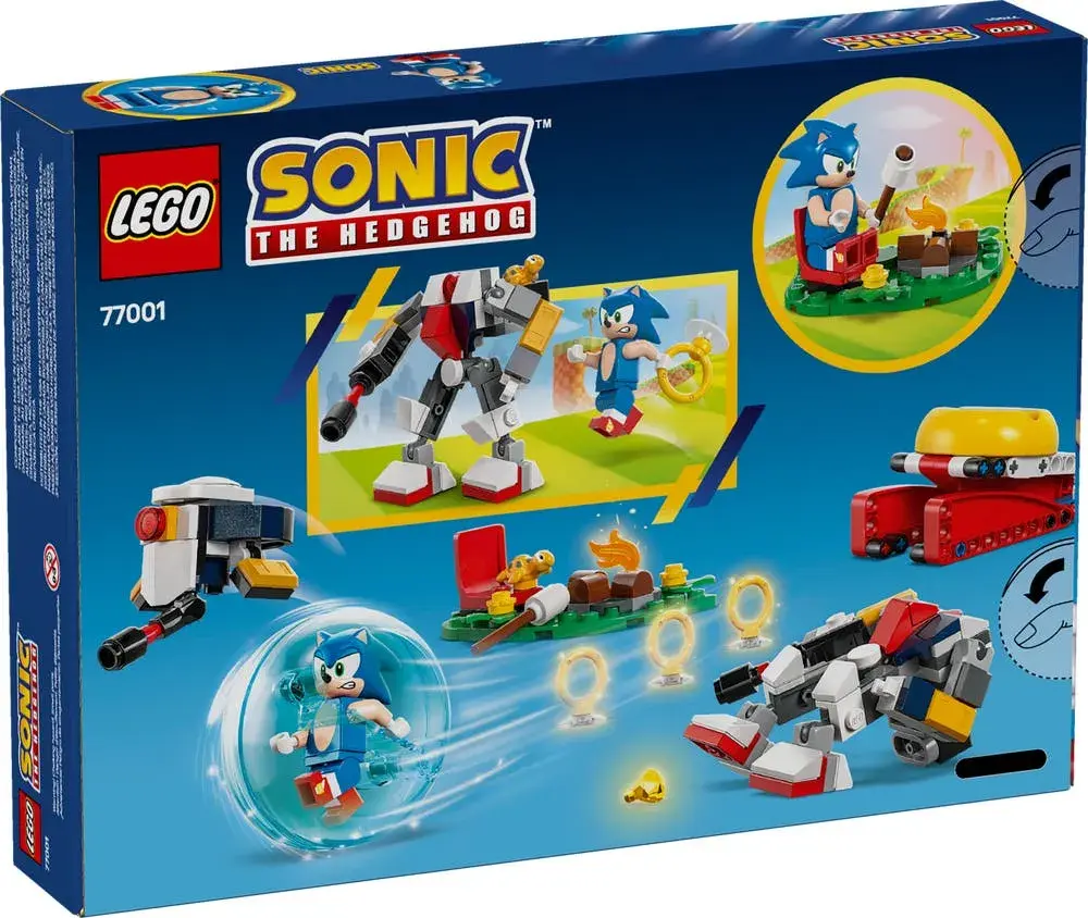LEGO Sonic the Hedgehog 77001 Sonic's Campfire Clash box back
