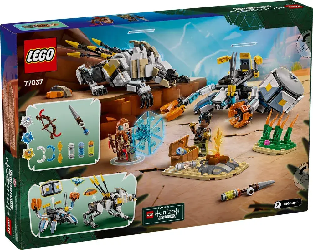 LEGO  77037 Aloy & Varl vs. Shell-Walker & Sawtooth box back