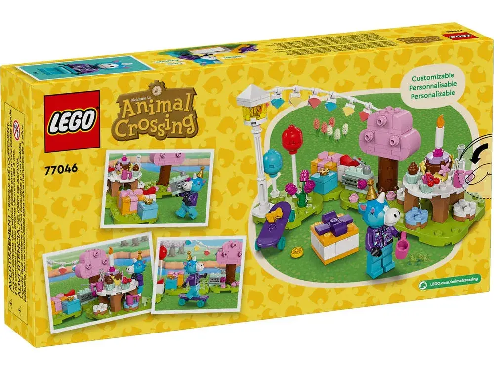 LEGO Animal Crossing 77046 Julian's Birthday Party box back