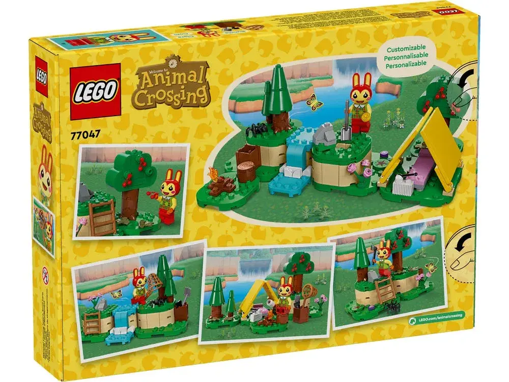 LEGO Animal Crossing 77047 Bunnie's Outdoor Activities box back