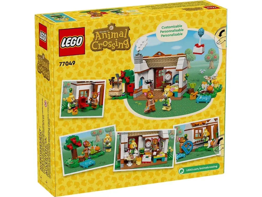LEGO Animal Crossing 77049 Isabelle's House Visit box back