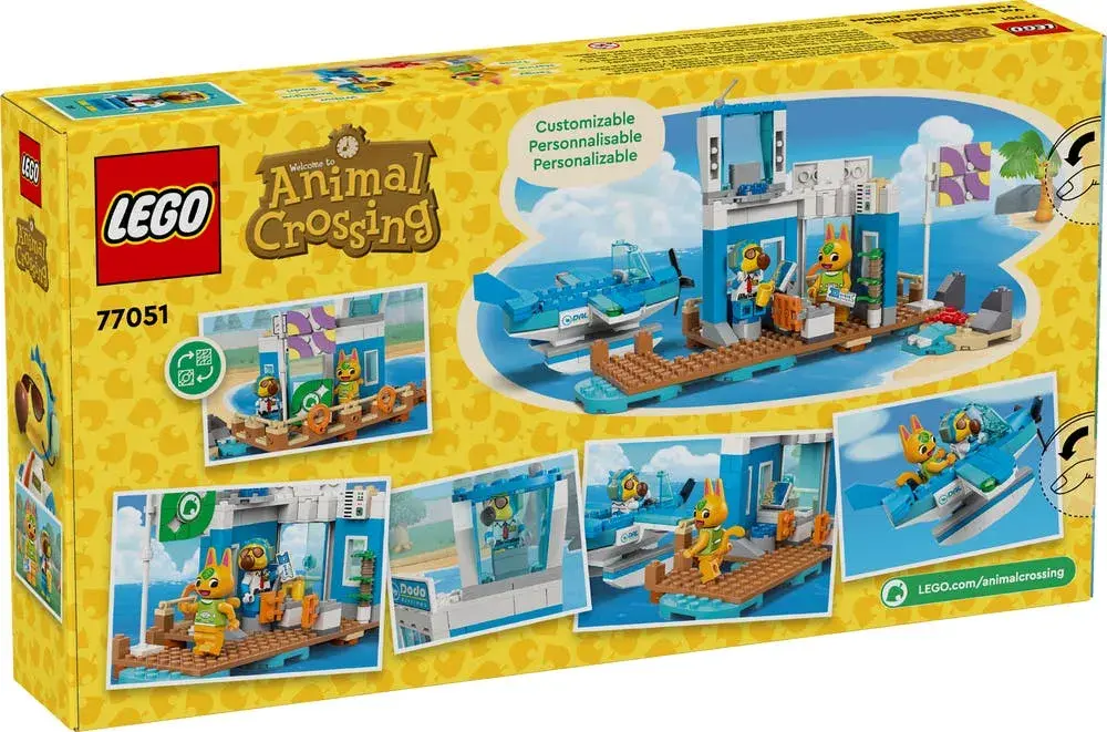 LEGO Animal Crossing 77051 Fly with Dodo Airlines box back