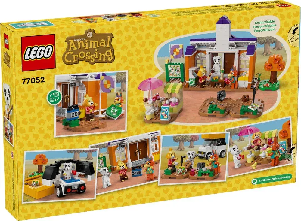 LEGO Animal Crossing 77052 K.K.'s Concert at the Plaza box back