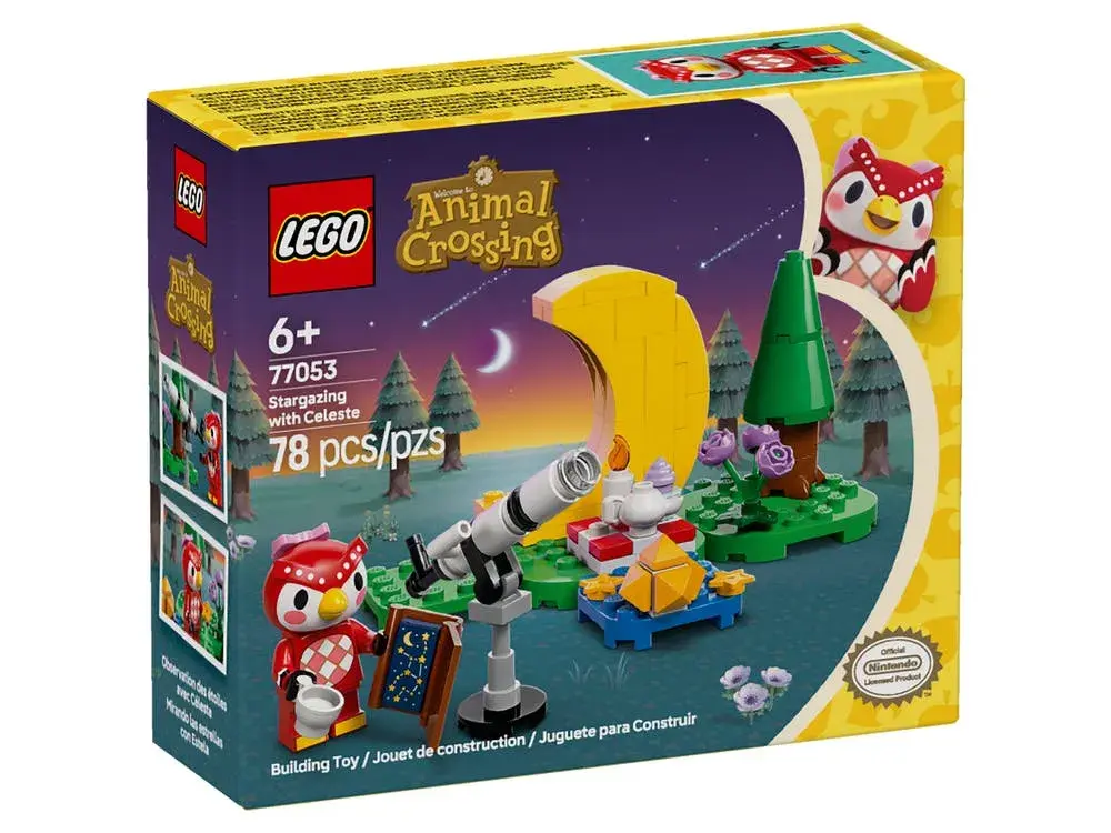 LEGO Animal Crossing 77053 Stargazing with Celeste box front