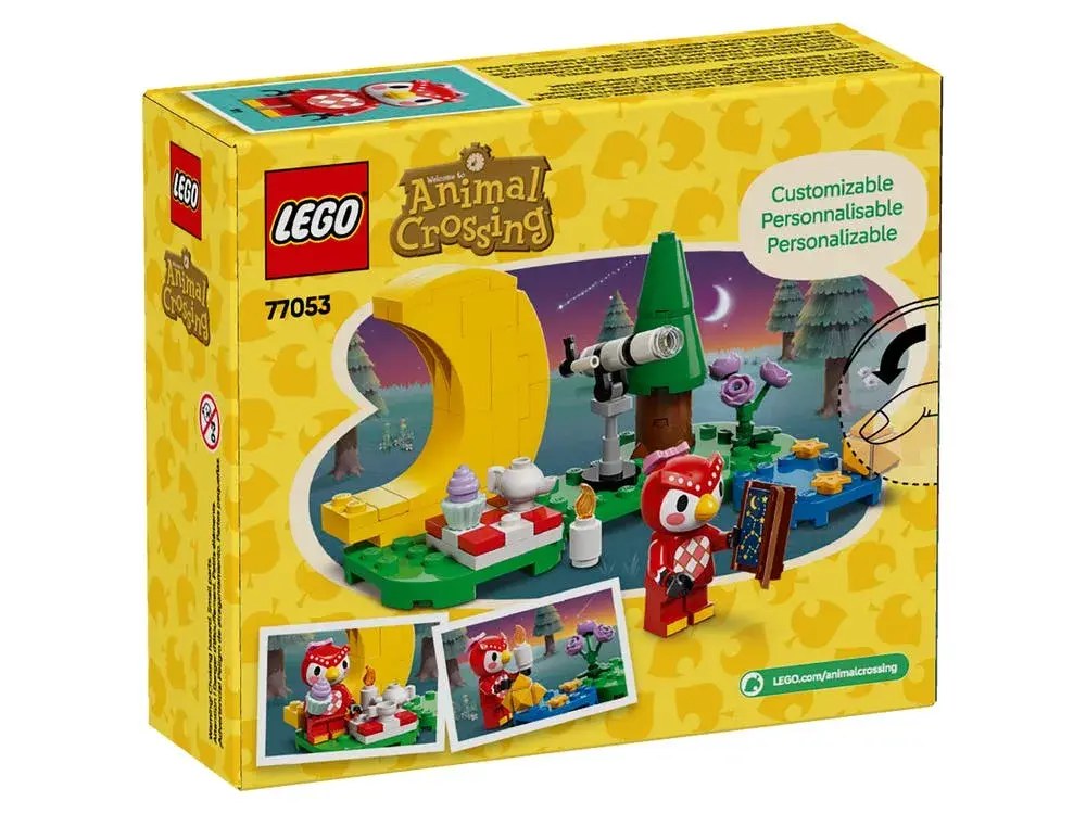 LEGO Animal Crossing 77053 Stargazing with Celeste box back