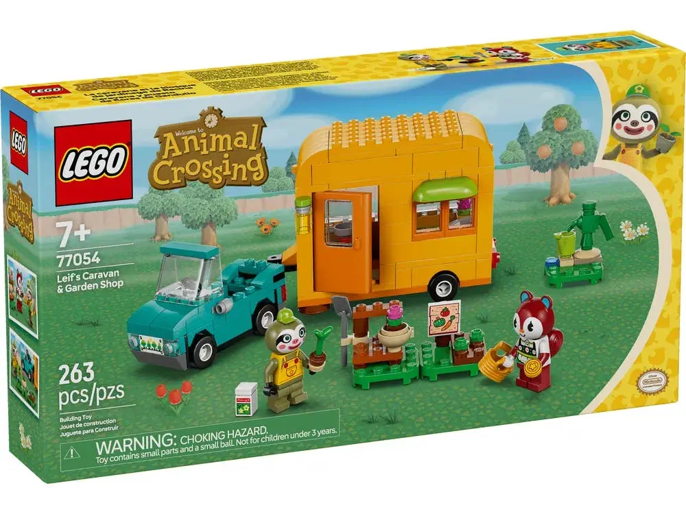 LEGO Animal Crossing 77054 Leif's Caravan & Garden Shop box front