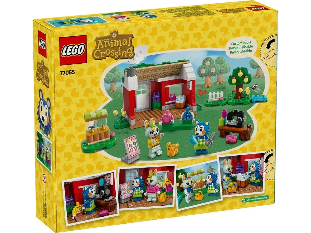 LEGO Animal Crossing 77055 Able Sisters Clothing Shop box back