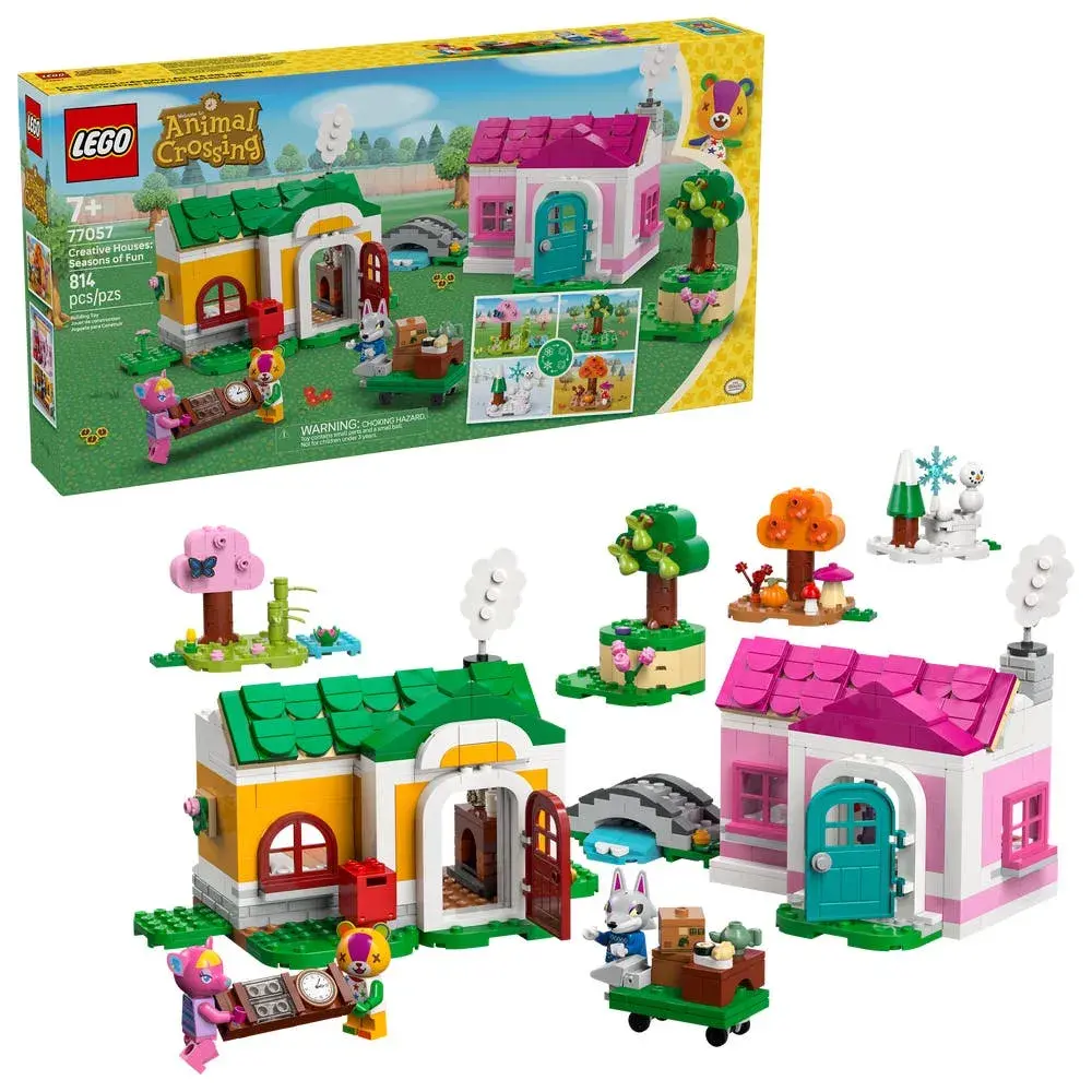 LEGO Animal Crossing 77057 Creative Houses: Seasons of Fun box front