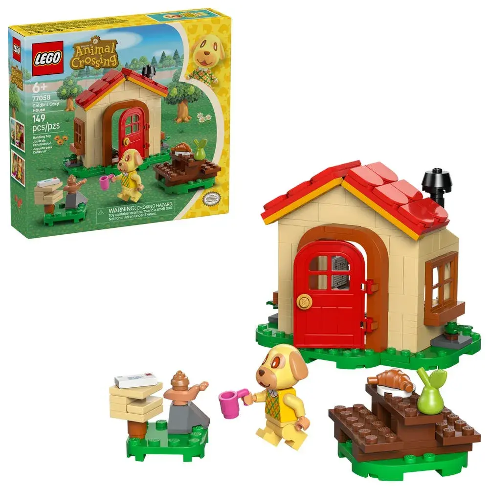 LEGO Animal Crossing 77058 Goldie's Cozy House box front