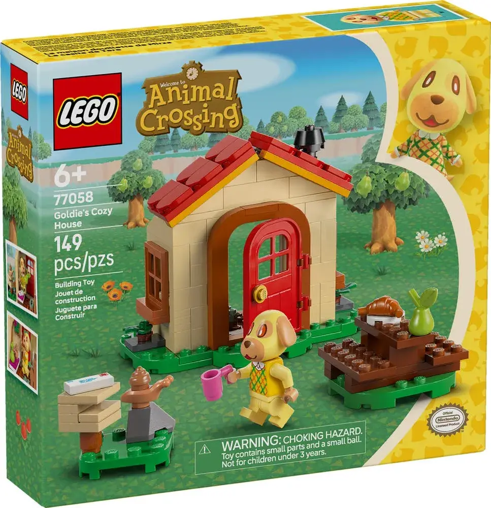 LEGO Animal Crossing 77058 Goldie's Cozy House details