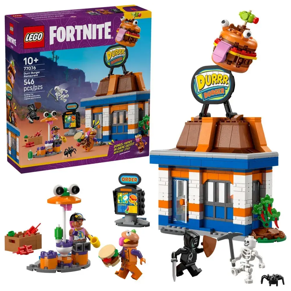 LEGO Fortnite 77076 Durrr Burger Restaurant box front