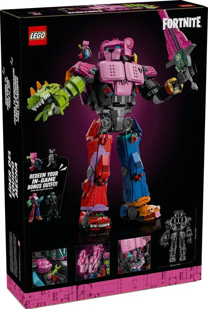 LEGO Fortnite 77078 Mecha Team Leader box back