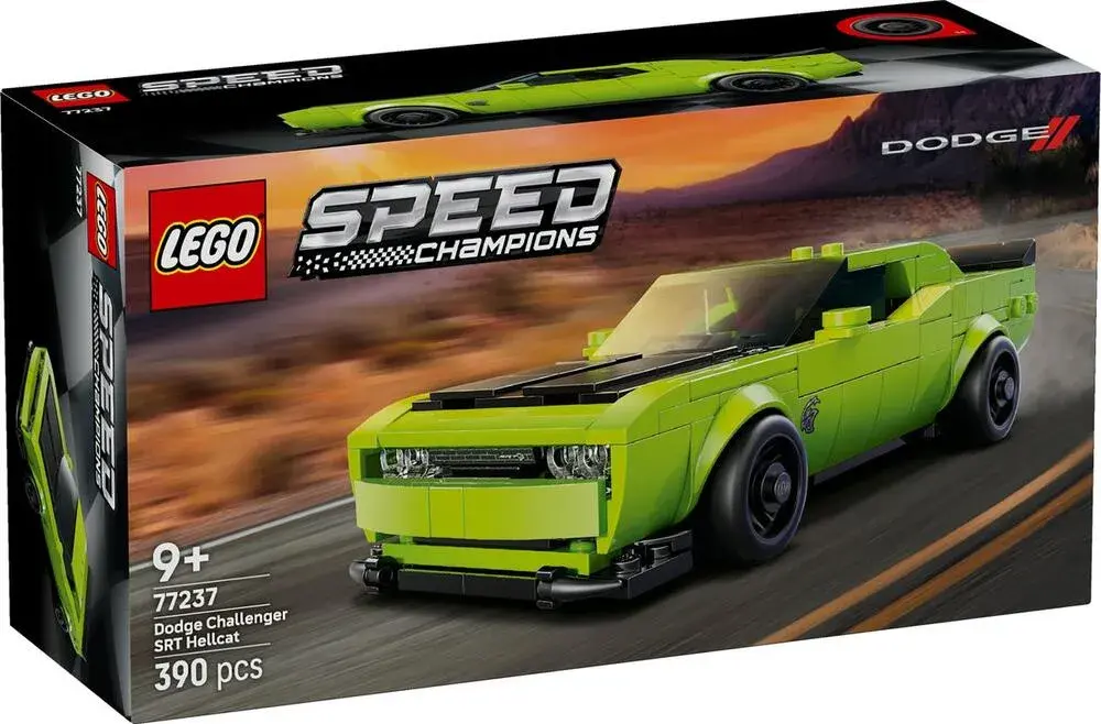 LEGO Speed Champions 77237 Dodge Challenger SRT Hellcat Sports Car box front