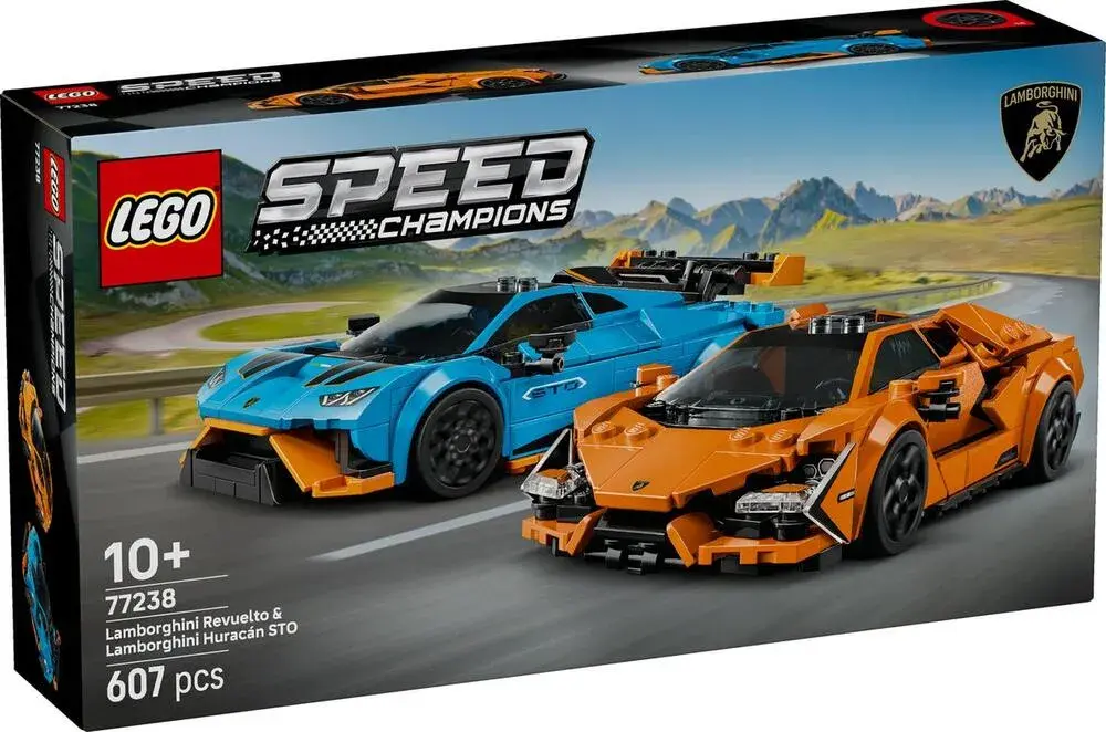 LEGO Speed Champions 77238 Lamborghini Revuelto & Huracán STO box front